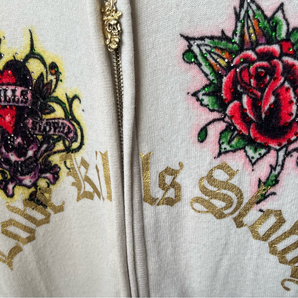 Ed hardy terry cardigan